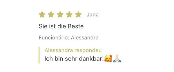 Echte Kundenbewertung mit 5 Sternen auf Treatwell, Nummer 1