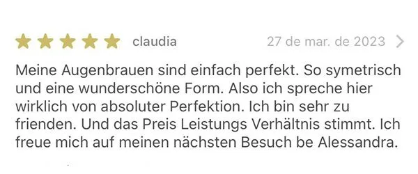 Echte Kundenbewertung mit 5 Sternen auf Treatwell, Nummer 6